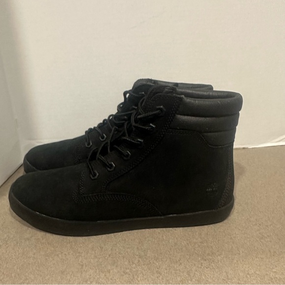 Timberland Dausette Women Black Hiking Boots 9.5 Nubuk Suede High Top Sneakers - Picture 8 of 11
